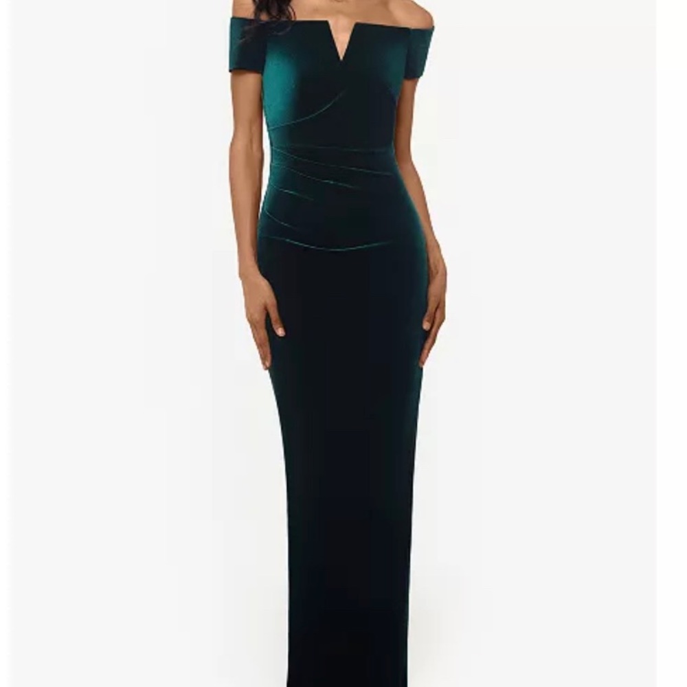 Velvet Gown, Emerald Green